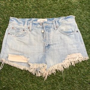 Free People cut off jean shorts- NWOT